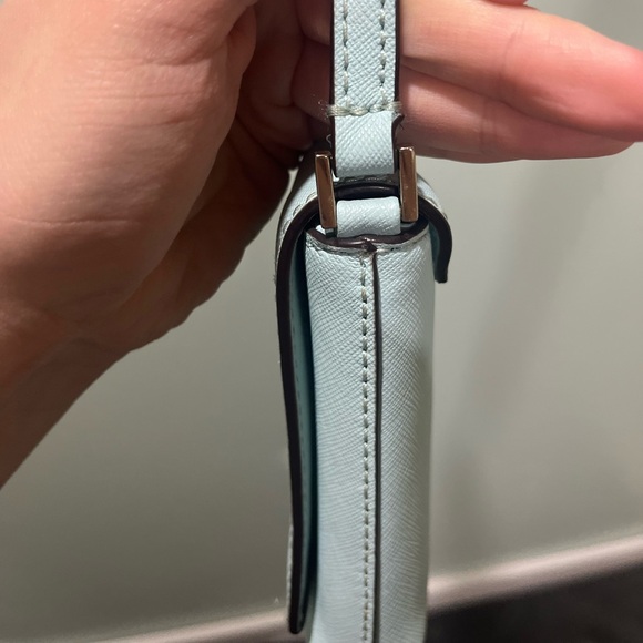 Kate Spade Newbury Lane Sally, Crossbody Leather Small Bag, Light Blue/Teal - Picture 3 of 6